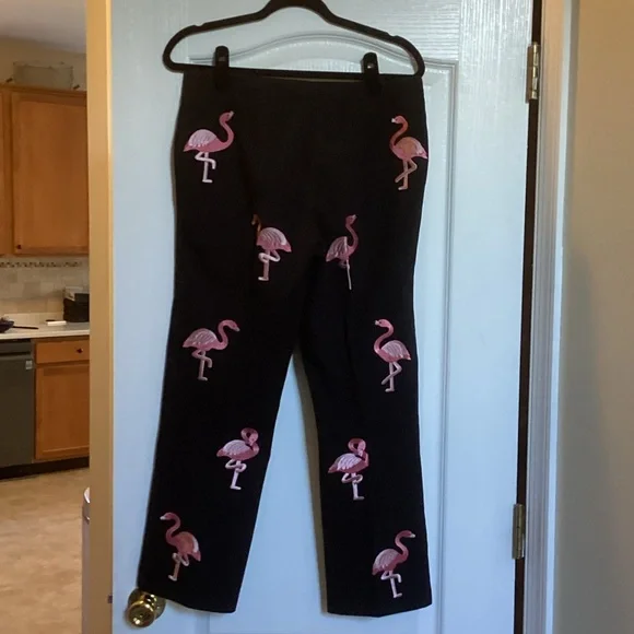 CJ Laing Black Flamingo Pants size 10 - Picture 2 of 10